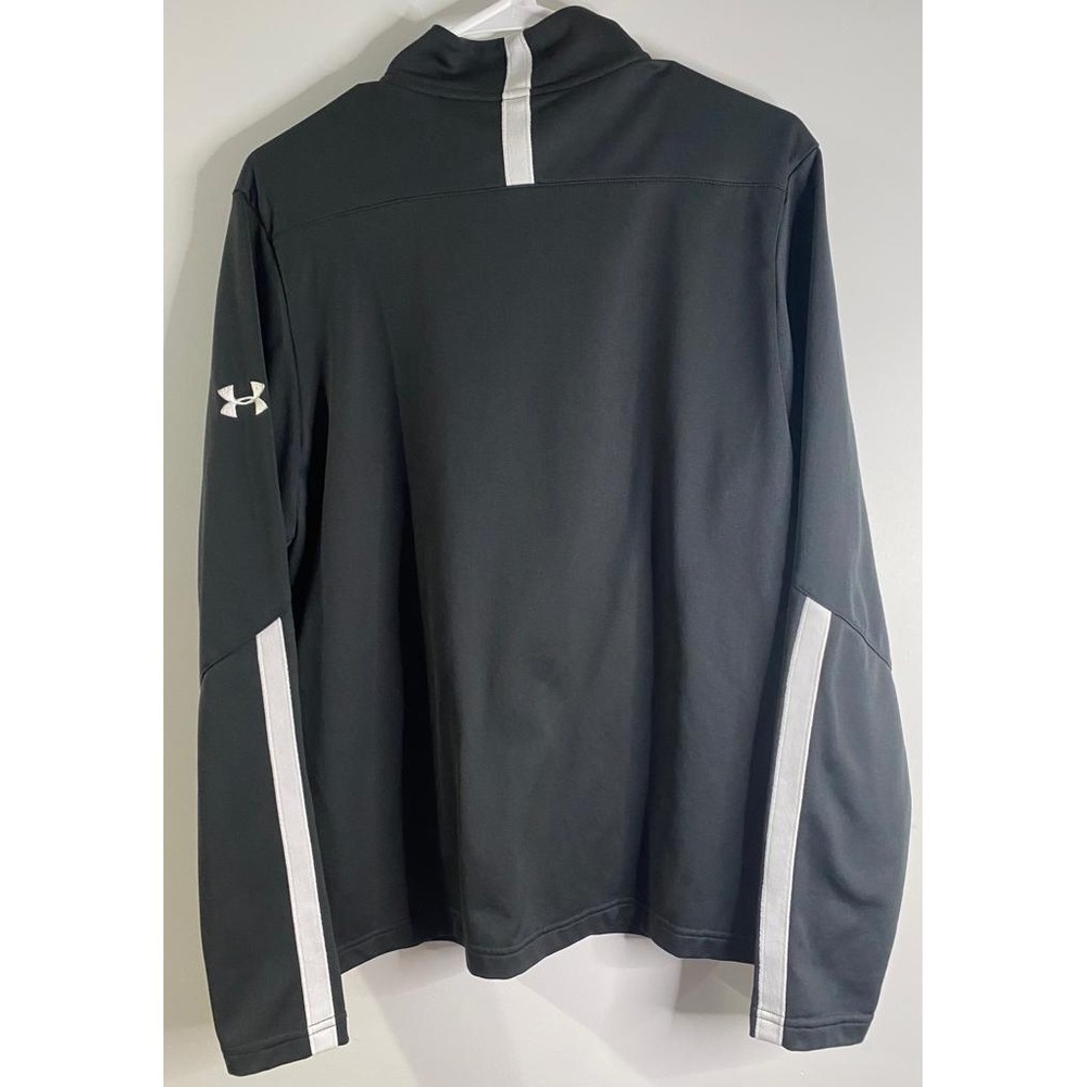 Under‎ Armour Mens Medium Loose Fit or Cold Gear 1 4 Zip Pullover Jacket Black
